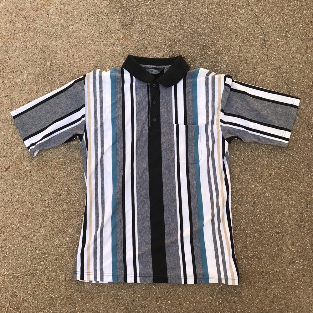 Knights Table Striped Polo Shirt